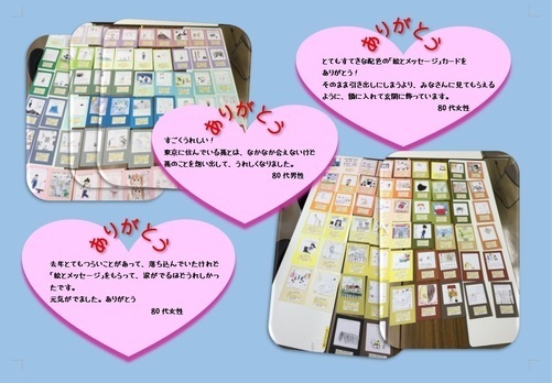 絵とメッセージ将来の夢喜びの声