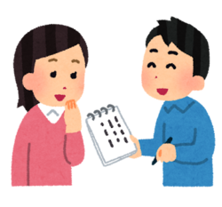 高齢女性が会話を楽しんでいる様子の画像