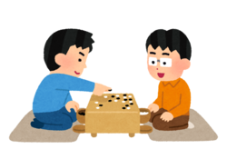 囲碁を楽しんでいる様子の画像