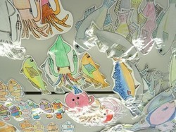 釣り堀で使う魚のイラスト画像